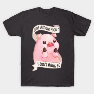 Cute Pink Pig Design. T-Shirt